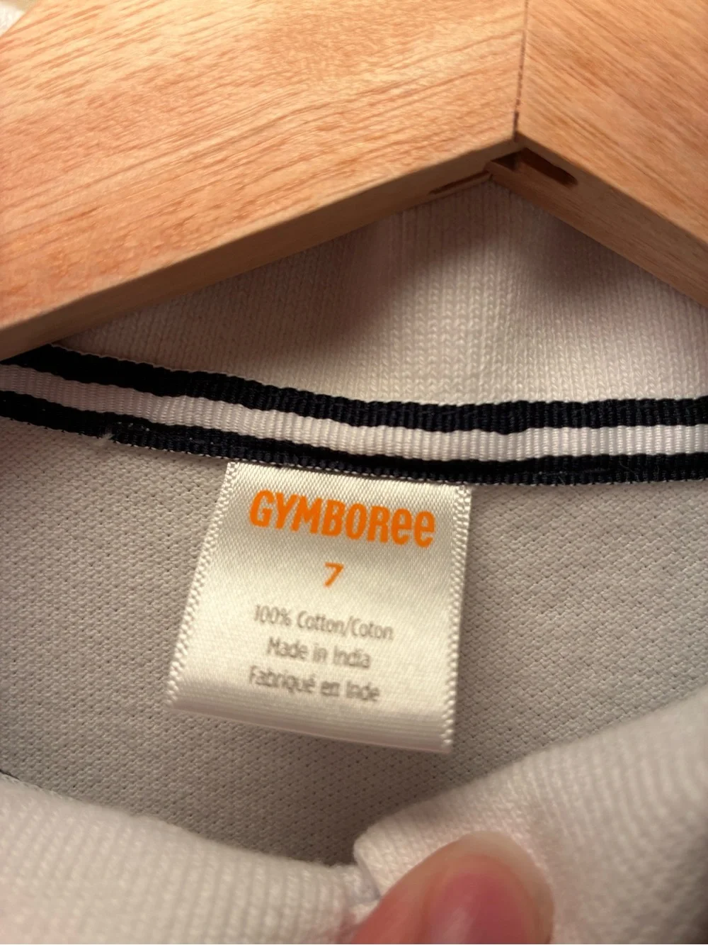 Gymboree size 7 White uniform shirt